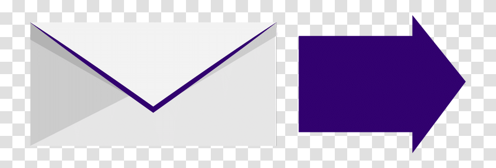 A Envelope With A Purple Arrow Pointing To The Right Carmine, Triangle, White Board, Electronics Transparent Png