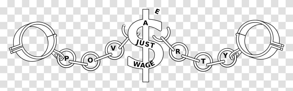 A Fair Wage Breaking Poverty Shackles Clip Arts, Stencil, Alphabet Transparent Png