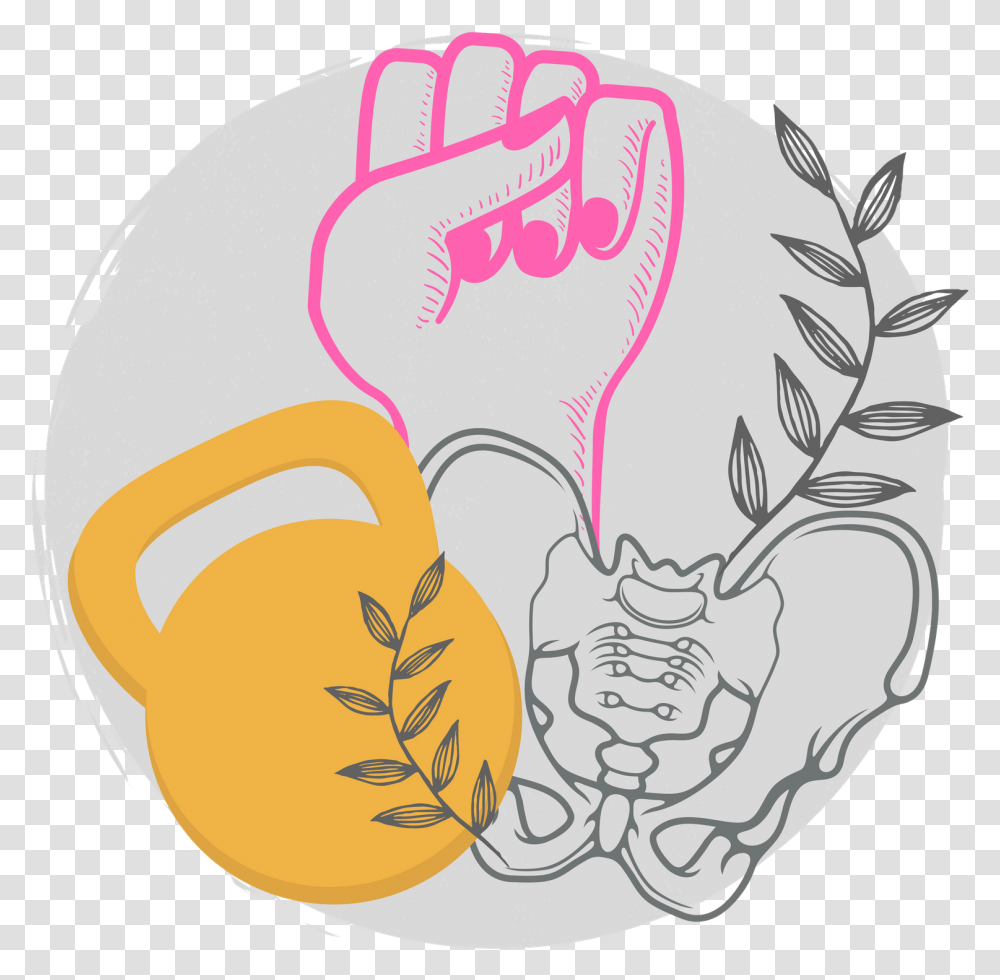 A Female Inclusive Approach To Kettlebell Training Illustration, Hand, Seed, Grain Transparent Png