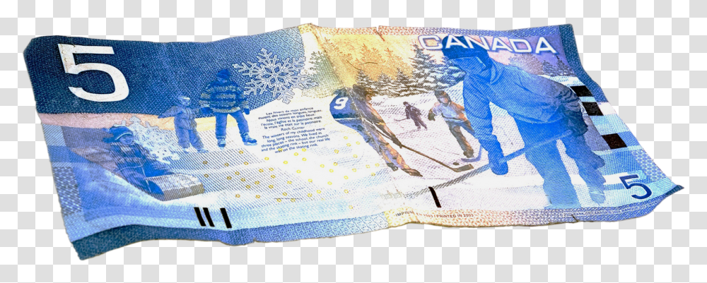 A Five Dollar Bill From Canada One Of The Older Versions Trunks, Person, Human, Rug Transparent Png