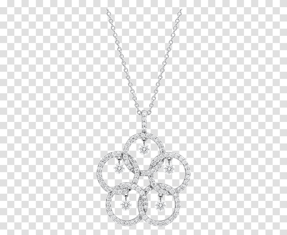 A Floral Inspired Open Set Diamond Pendant Solid, Accessories, Accessory, Necklace, Jewelry Transparent Png