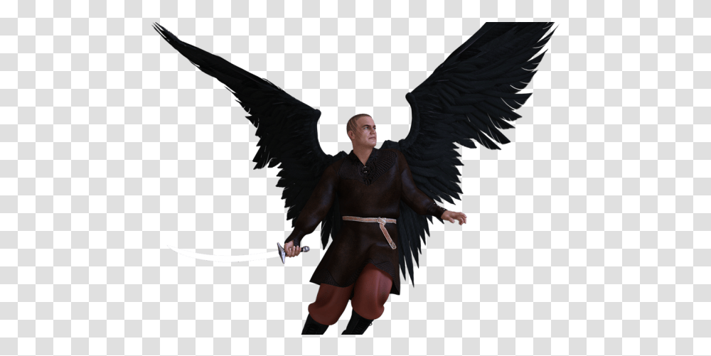 A Flying Humanoid Mothman, Person, Art, Angel, Archangel Transparent Png