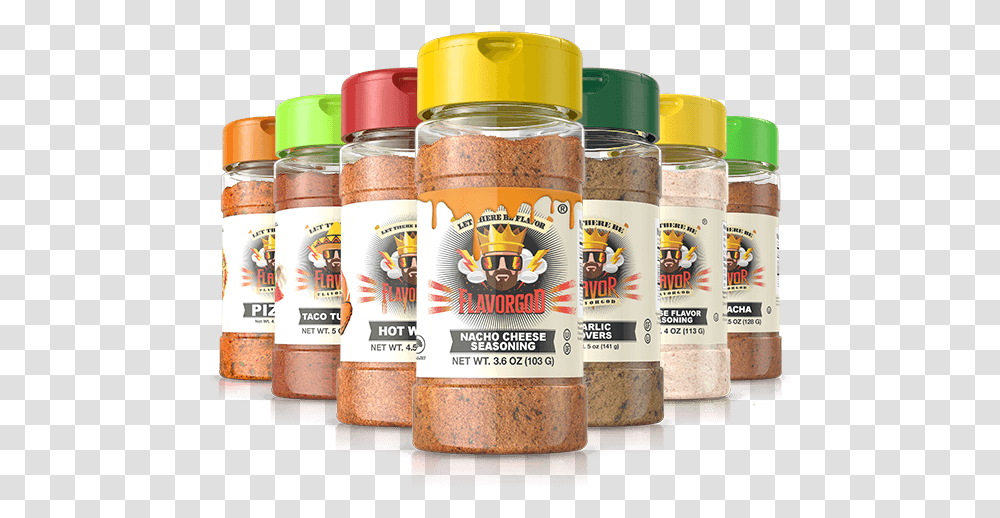 A Foodie Pack Of Flavor God Among Some Of The Best Seasoning, Spice, Beer, Alcohol, Beverage Transparent Png