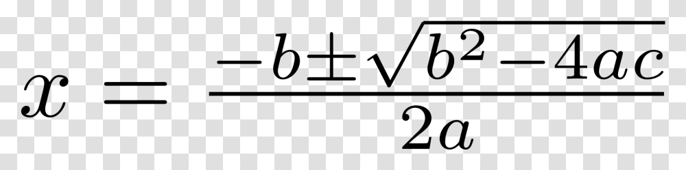 A Formula Is An Expression Or Equation That Expresses Quadratic Formula, Gray, World Of Warcraft Transparent Png