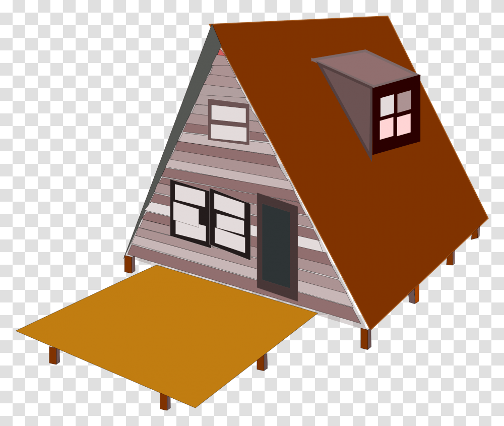 A Frame House Clip Arts Frame House Clipart, Housing, Building, Cabin, Neighborhood Transparent Png