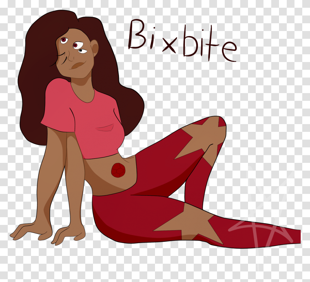 A Fusion Of Garnet And Stevonnie Illustration, Person, Pants Transparent Png