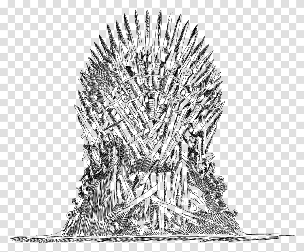 A Game Of Thrones Drawing Line Art Game Of Thrones Line Art, Gray Transparent Png