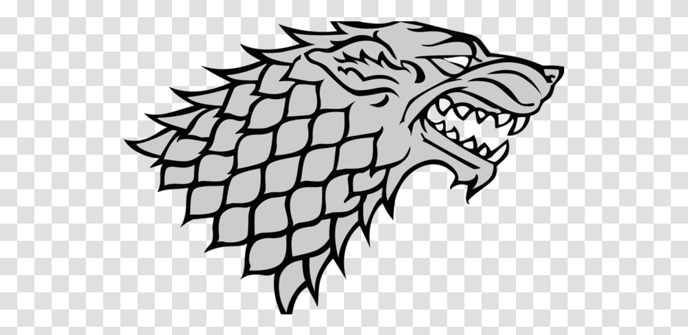 A Game Of Thrones House Stark Sigil House Stark Sigil, Dragon, Stencil, Wasp, Bee Transparent Png