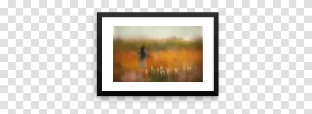 A Girl And Bear Grass Picture Frame, Person, Painting, Art, Advertisement Transparent Png