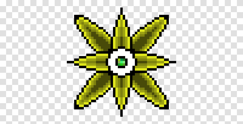 A Golden Flower Pixel Art Maker Vertical, Symbol, Cross, Star Symbol, Rug Transparent Png