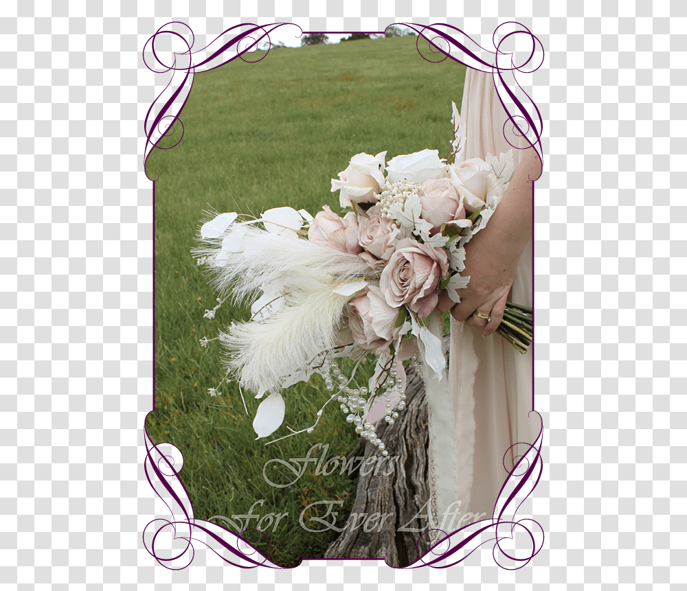 A Gorgeous Silk Artificial Boho Whimsical Romantic Flower Bouquet, Plant, Person, Flower Arrangement Transparent Png