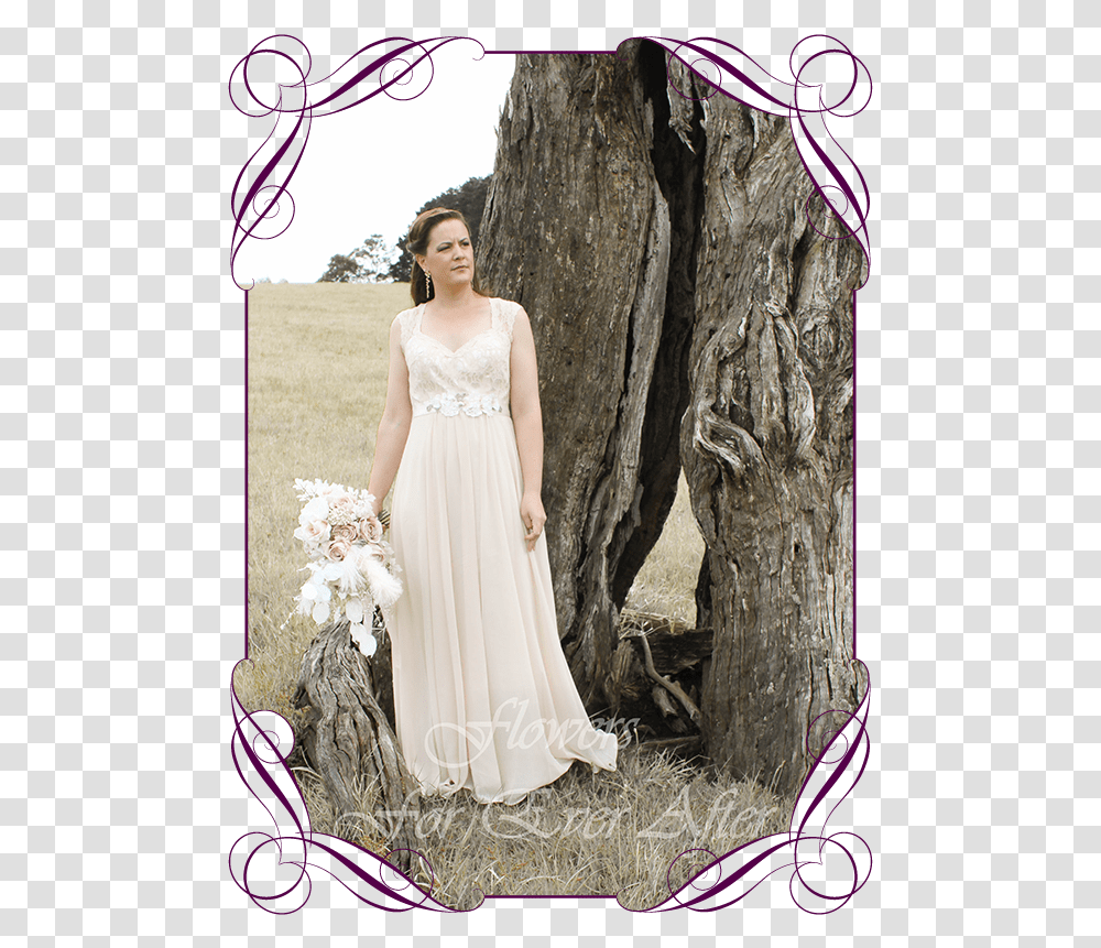 A Gorgeous Silk Artificial Boho Whimsical Romantic Gown, Apparel, Person, Human Transparent Png