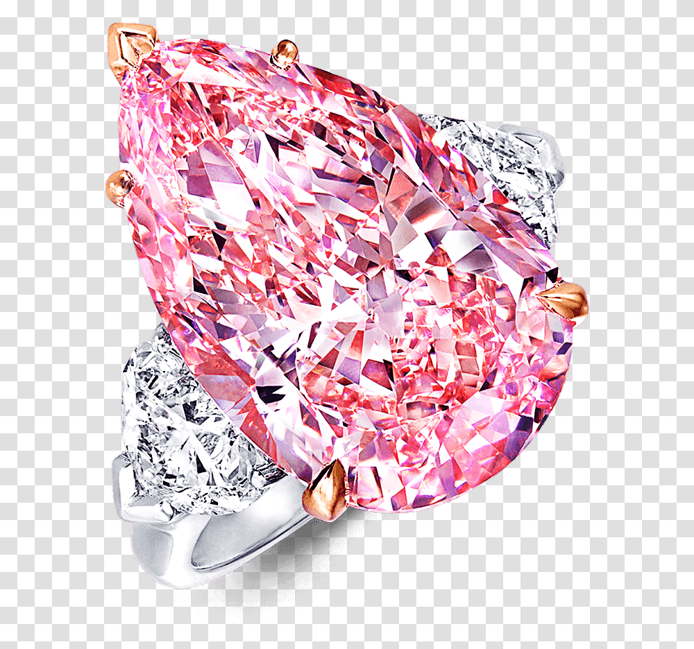 A Graff Ring Featuring A Fancy Vivid Pink Internally Graff Pink Rings, Diamond, Gemstone, Jewelry, Accessories Transparent Png