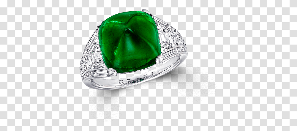 A Graff Sugarloaf Colombian Emerald And Diamond Ring Emerald, Gemstone, Jewelry, Accessories, Accessory Transparent Png