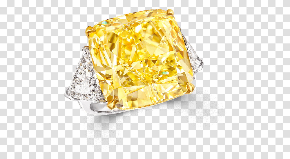 A Graff Yellow Diamond High Jewellery Ring Featuring Engagement Ring, Gemstone, Jewelry, Accessories, Accessory Transparent Png