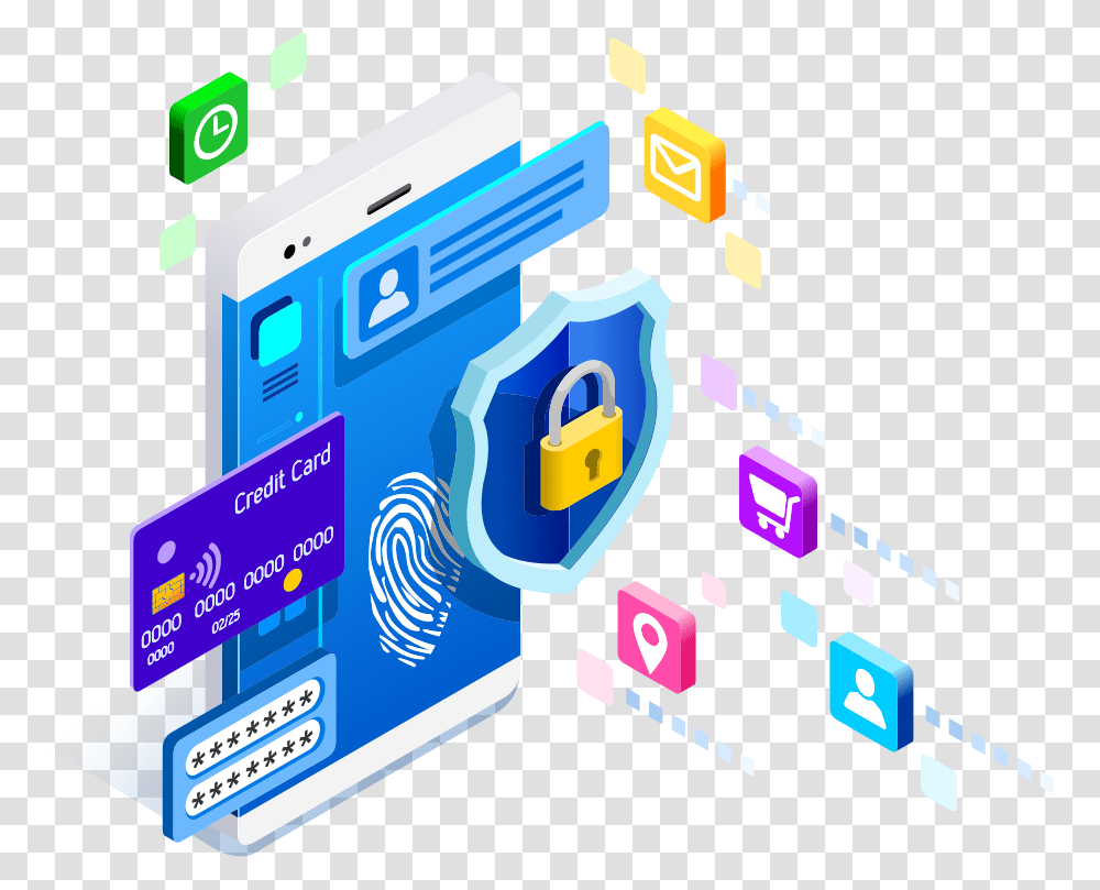 A Graphic Depicting A Smart Devices And Its Potential Cyber Security Isometric, Scoreboard, Pac Man, Electronics Transparent Png