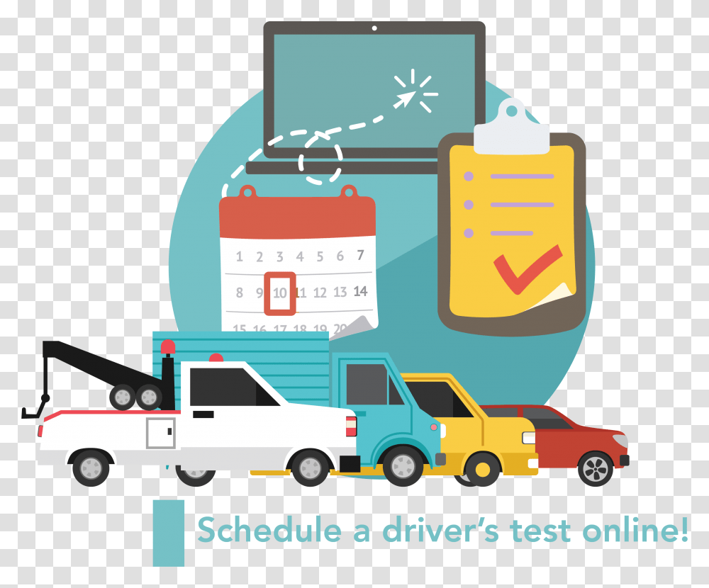 A Graphic Of A Car And A Test, Advertisement, Poster, Flyer, Paper Transparent Png