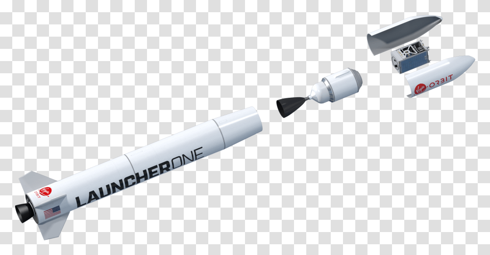 A Graphic Of The Launcherone Rocket Virgin Orbit, Marker, Tool, Injection Transparent Png