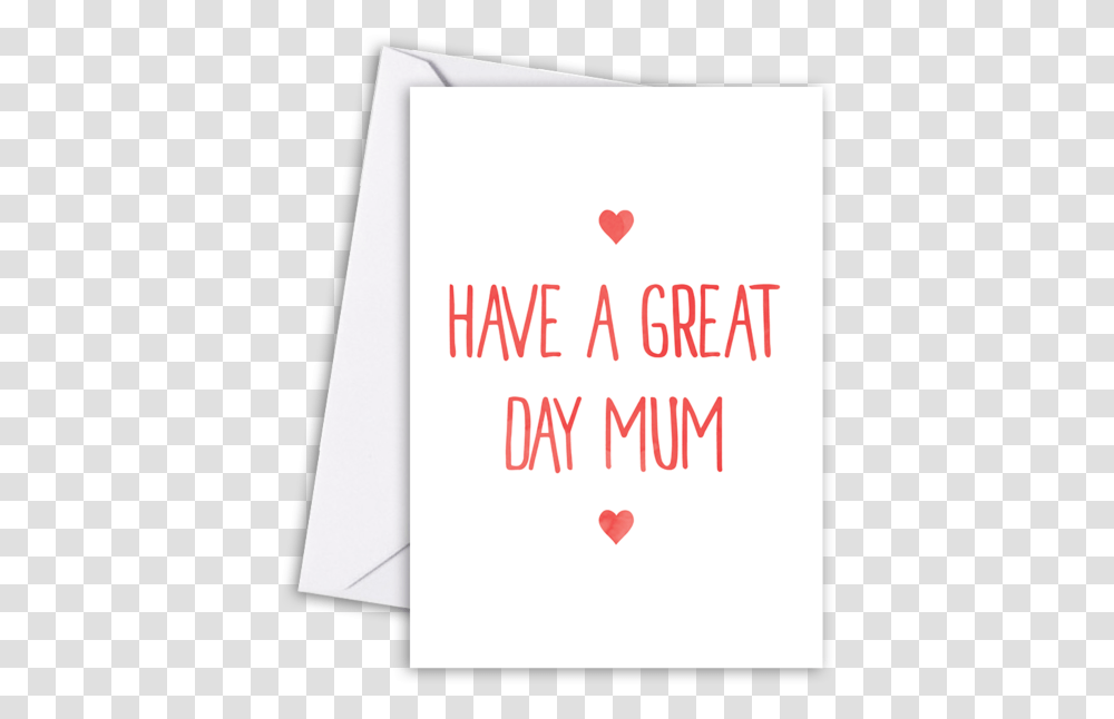 A Great Day Paper, Text, Envelope, Word, Mail Transparent Png