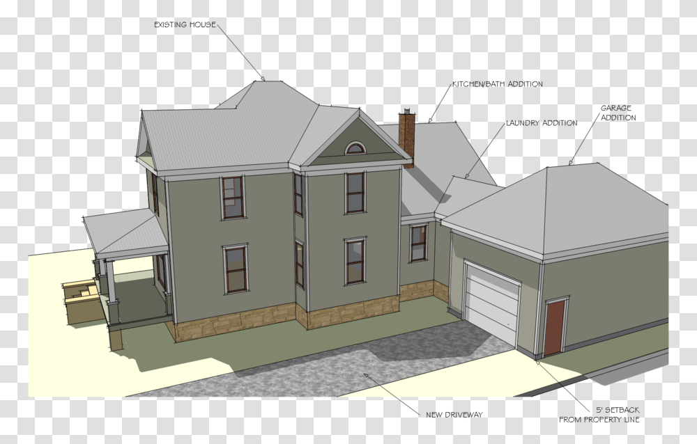 A Great Old Victorian Adding A Garage To A Victorian House, Housing, Building, Urban, Siding Transparent Png