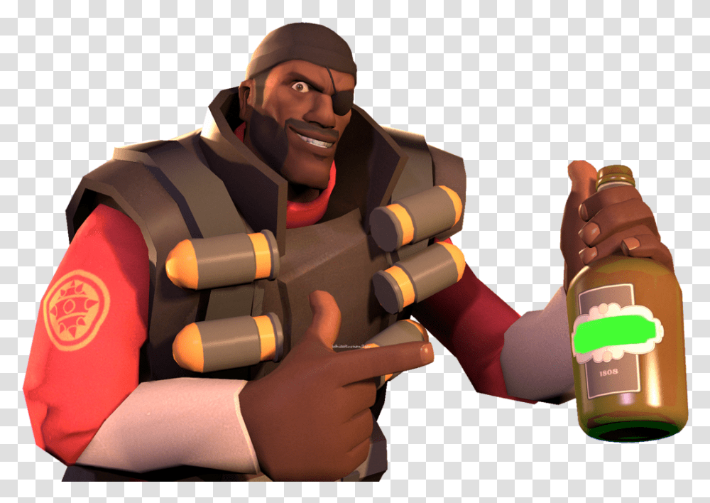 A Green Screen Bottle Demo For Your Green Screen Bottle Glass Bottle, Person, Human, Overwatch Transparent Png