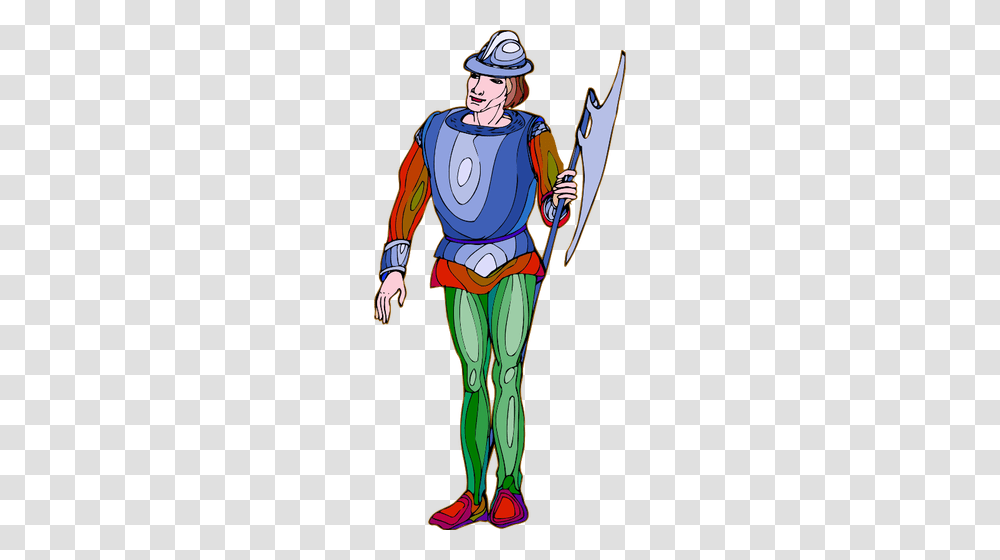 A Guard With Sharp Weapon, Person, Performer, Drawing Transparent Png