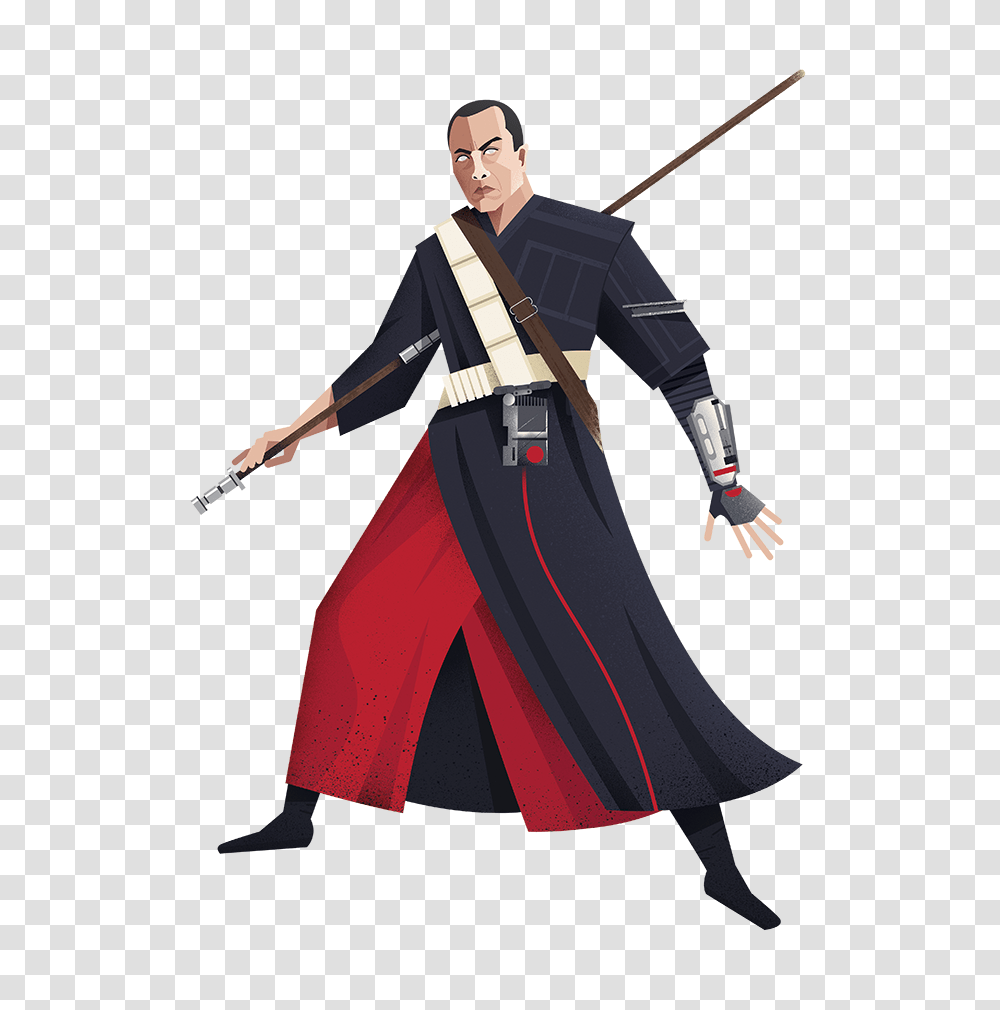 A Guide To The Characters Of Rogue One A Star Wars Story, Person, Samurai, Manga Transparent Png