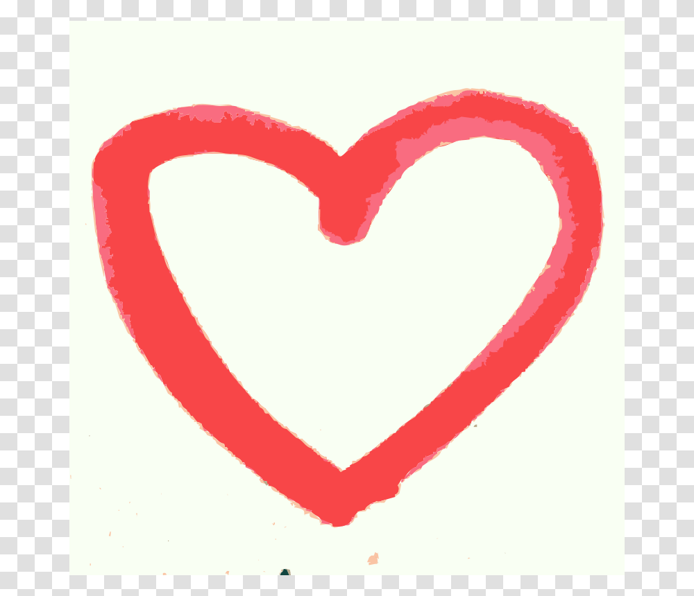 A Hand Drawn Heart, Emotion, Rug Transparent Png