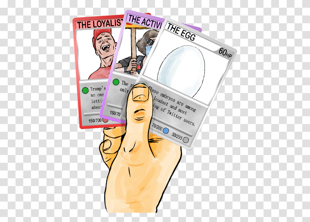 A Hand Playing Cards Cartoon, Person, Human, Contact Lens Transparent Png