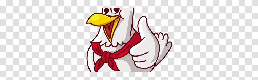 A Happy Funny Cartoon Chicken Giving A Thumbs Up, Hand Transparent Png