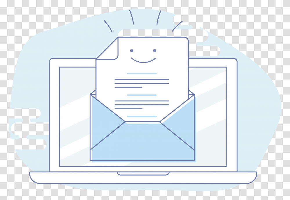 A Happy Survey Email How To Write Better Emails Illustration, Envelope, Airmail Transparent Png