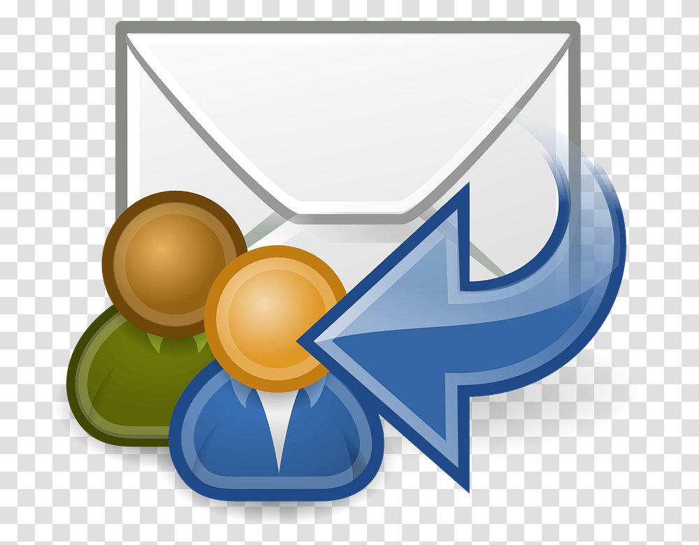 A Image Of A Received Email Illustrated As An Envelop Reply Clipart, Envelope Transparent Png