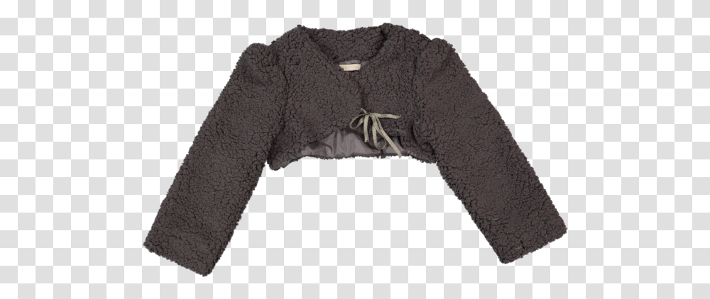 A Iris Bolero In Dark Gray Cardigan, Apparel, Sweater, Long Sleeve Transparent Png