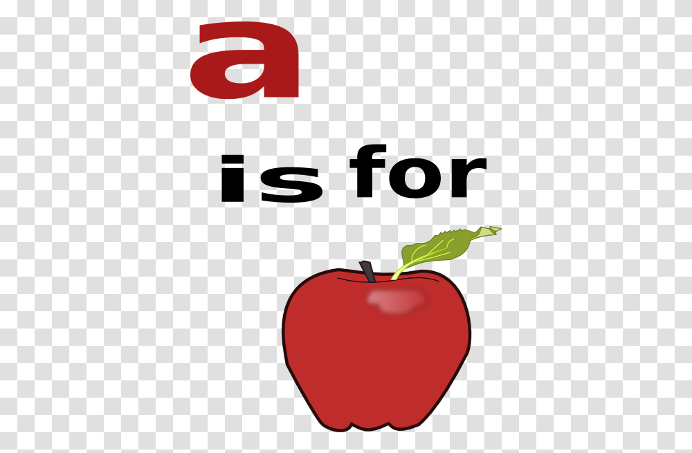 A Is For Apple Clip Art Vector Clip Art Apple Clipart, Plant, Fruit Transparent Png