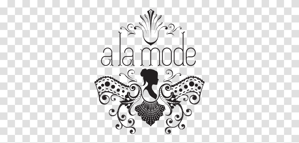 A La Mode Logo Design Fashion Label, Pattern, Apparel Transparent Png