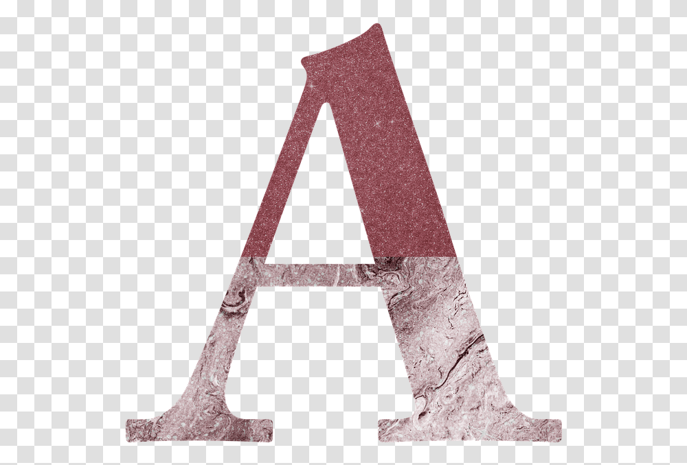 A Letter High Quality Image All Rose Gold Alphabet Letters, Triangle, Cross, Symbol, Arrowhead Transparent Png