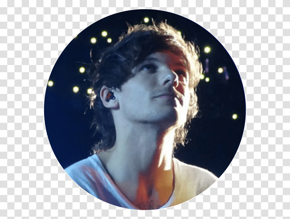 A Louis Tomlinson Sticker Circle, Face, Person, Human, Performer Transparent Png