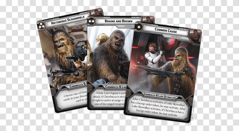 A Loyal Companion Fantasy Flight Games Star Wars Legion Wookie Cards, Person, Mammal, Animal, Gun Transparent Png