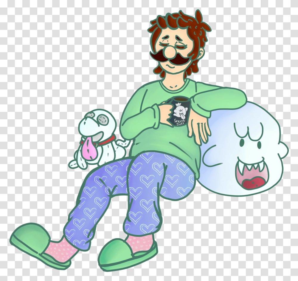 A Luigi Jus Chillin This Is Kinda Part Of Mansiontober Cartoon, Person, Human, Outdoors, Nature Transparent Png
