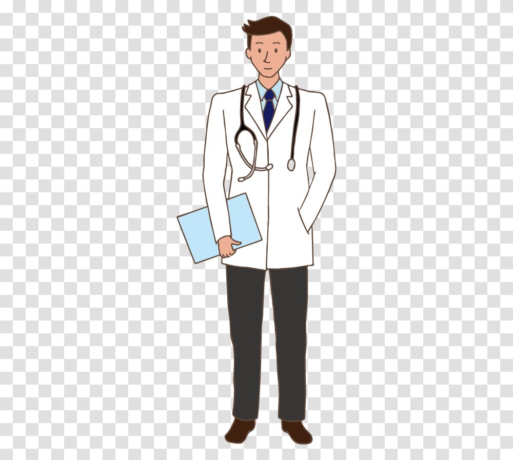 A Male Doctor Dokter Clipart, Coat, Person, Tie Transparent Png