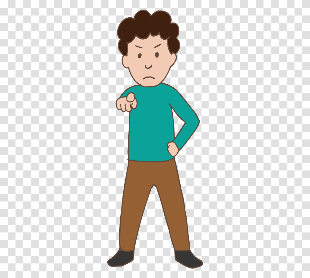 A Man Pointing To A Person, Sleeve, Apparel, Long Sleeve Transparent Png