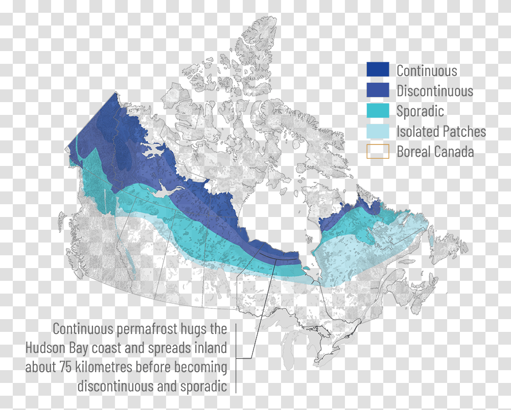 A Map Of Canada Showing The Distribution Of Permafrost, Diagram, Poster, Advertisement, Plot Transparent Png