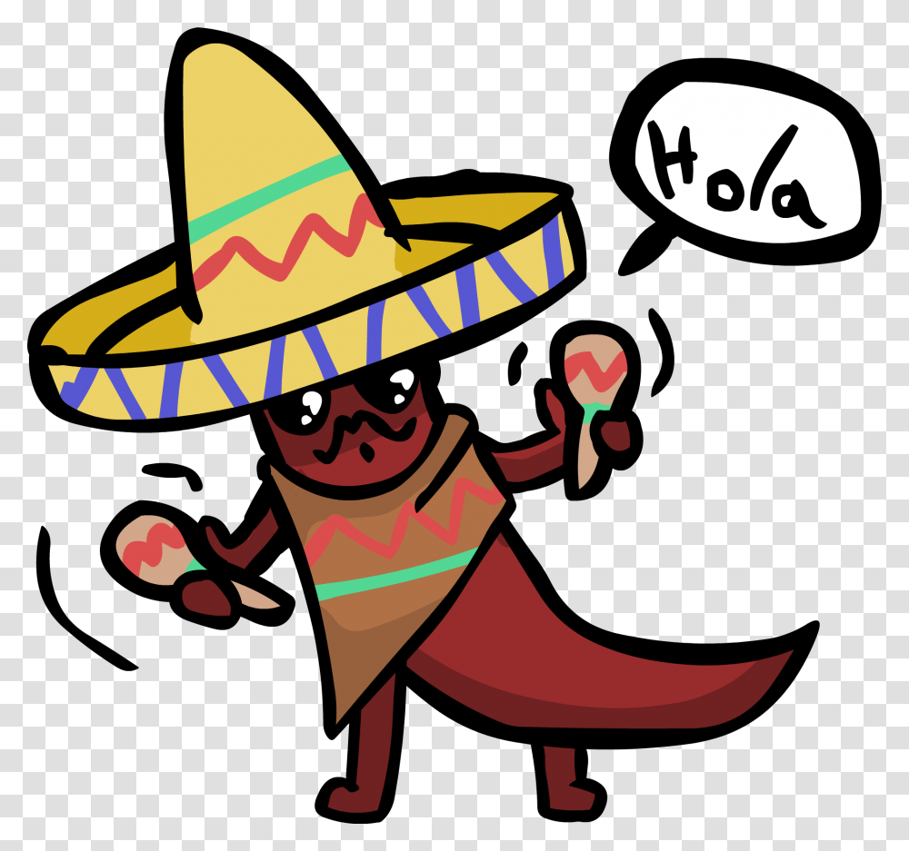 A Mexican Chili, Apparel, Sombrero, Hat Transparent Png
