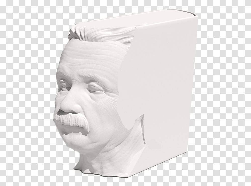 A Model Of The 3d Printed Einstein Book World's First 3d Printed Book, Diaper, Head, Face Transparent Png