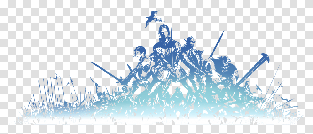 A Moment Of Remeberance Final Fantasy Xi Logo, Silhouette Transparent Png