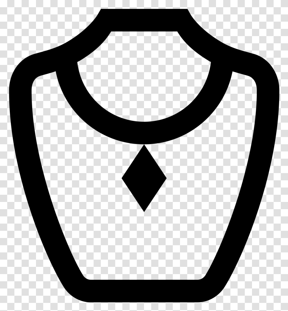 A Necklace With A Thin Chain And Large Diamond Shaped Emblem, Gray, World Of Warcraft Transparent Png