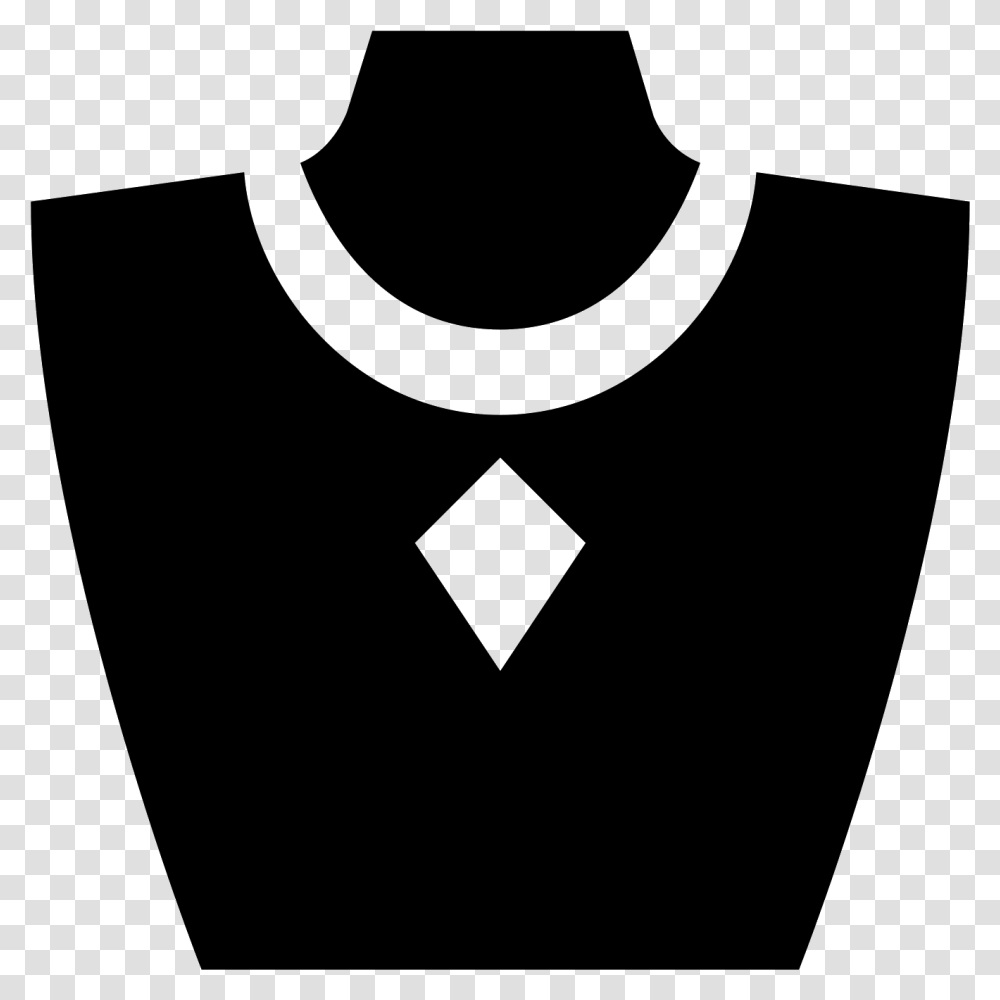 A Necklace With A Thin Chain And Large Diamond Shaped Jewelry Icon, Gray, World Of Warcraft Transparent Png