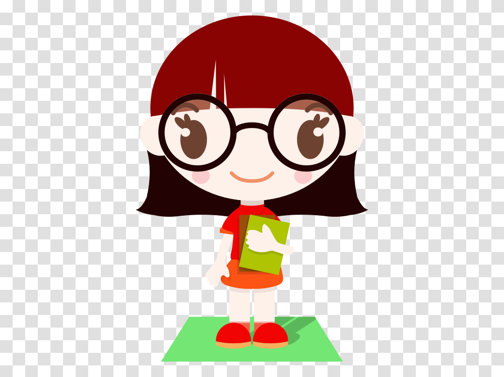 A Nerdy Girl With Braces Cartoon Clipart, Glasses, Accessories, Accessory, Goggles Transparent Png