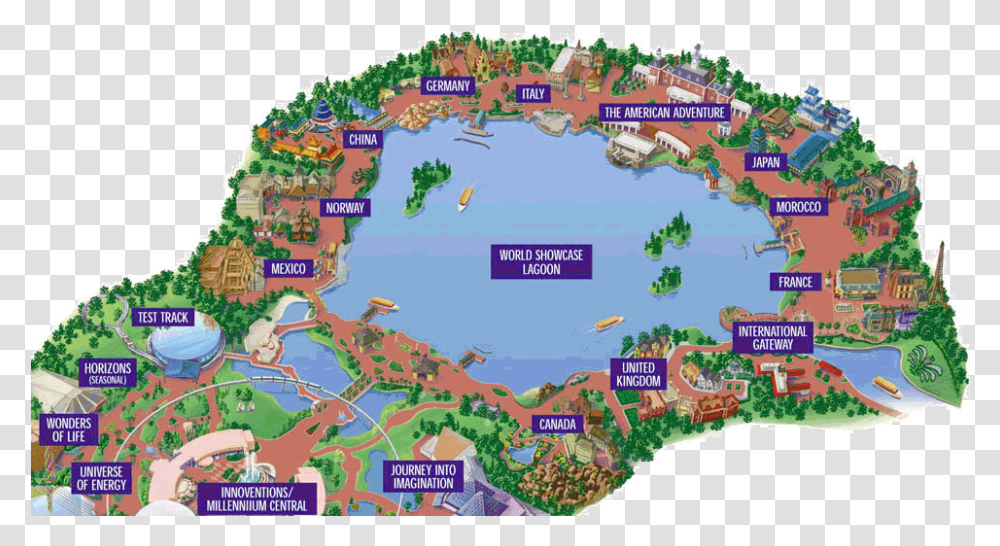 A New Australia Pavilion Epcot Center Walt Disney World, Water, Plot, Map, Diagram Transparent Png