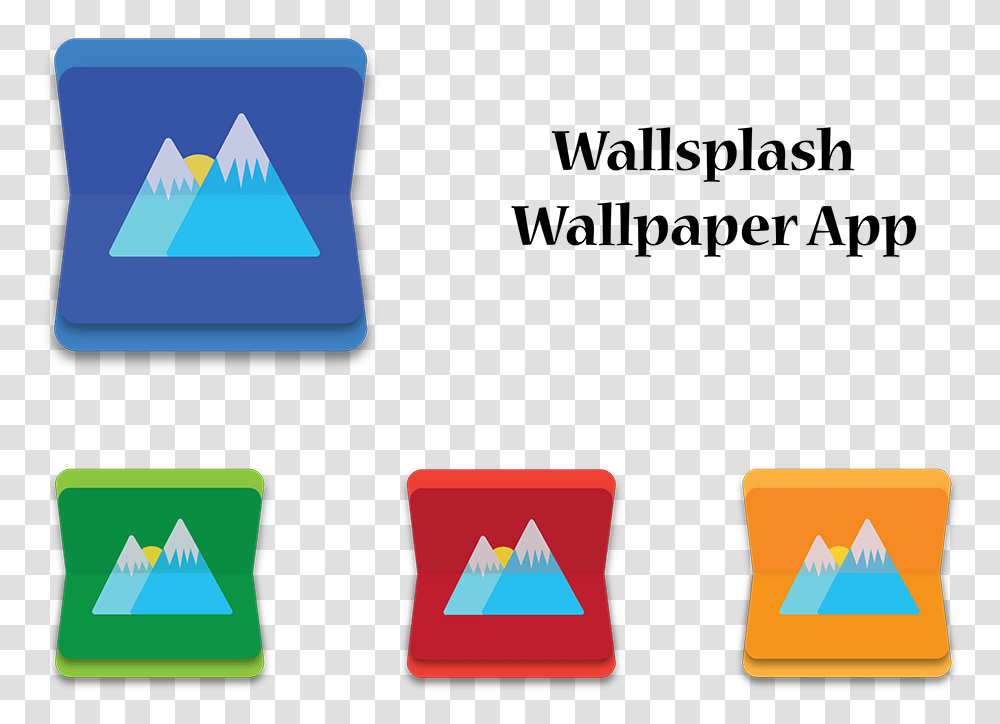 A New Logo Icon For Wallsplash Android App - Steemkr Vertical, Text, Symbol, Triangle, Graphics Transparent Png